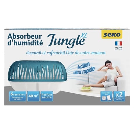 Seko absorbeur d'humidité jungle xl 2 galets percés de 500g neutre