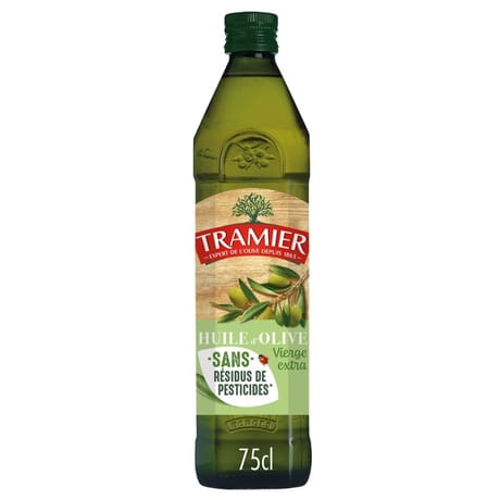 Tramier huile d'olive vierge extra sans résidus de pesticides 75cl