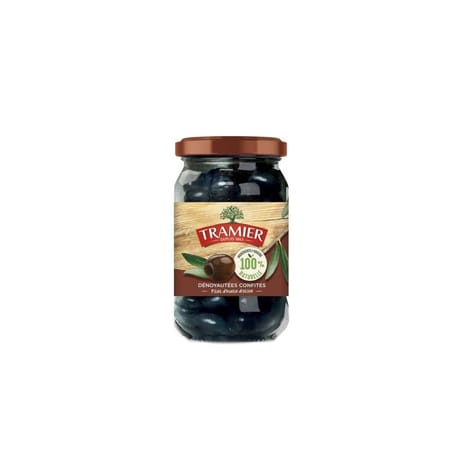Tramier olives noires confites 100% d'ingrédients naturels 150g
