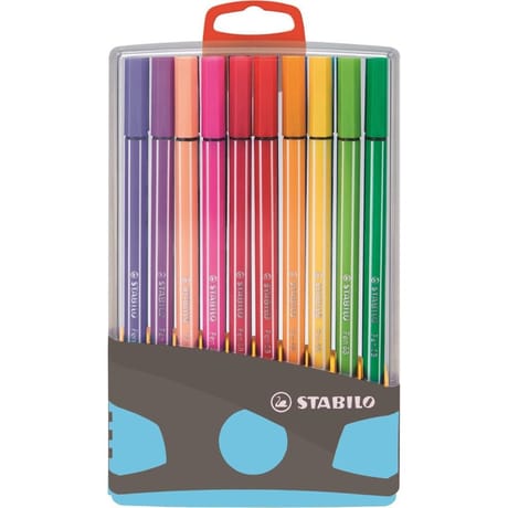 Stabilo 20 feutres stabilo pen68 pointe moyenne