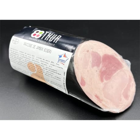 Saucisse de jambon biseau fe 330g charcuterie de la thur
