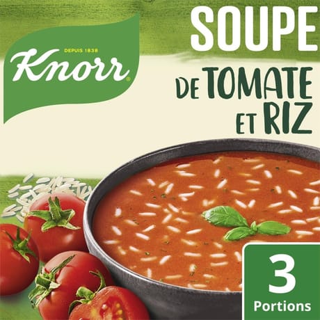 Knorr soupe de tomates et riz 74g