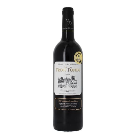 Côtes de Bordeaux Château Trois Fonds 14% Vol. 75cl