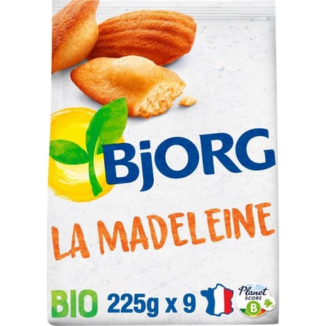 Bjorg madeleines bio 225g