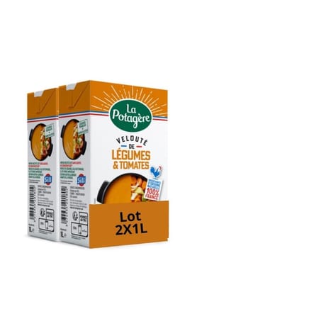 La potagere veloute de legumes tomates 2x1L
