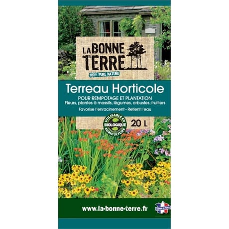 Terreau horticole 20l la bonne terre