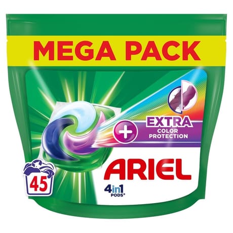 Ariel 4en1 pods lessive +extra color protection 45 lavages 1.134kg