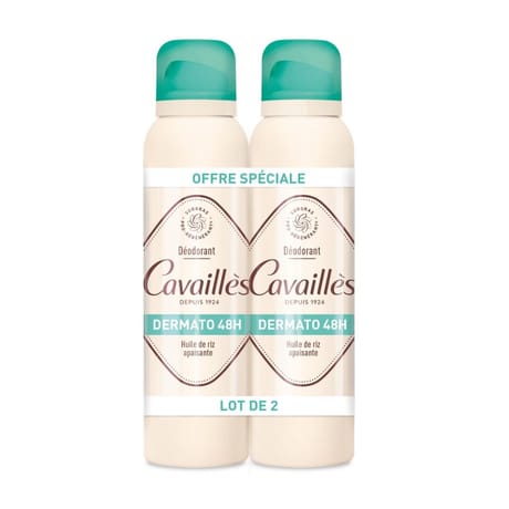 Rogé cavaillès déodorant dermato 48h anti-odeurs spray 2x150ml