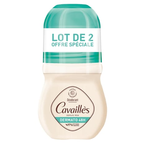 Rogé cavaillès déodorant 48h roll-on 2x50ml