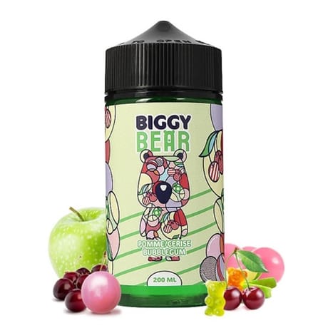 Pomme Cerise Bubble Gum Booste 200 ml - Biggy Bear