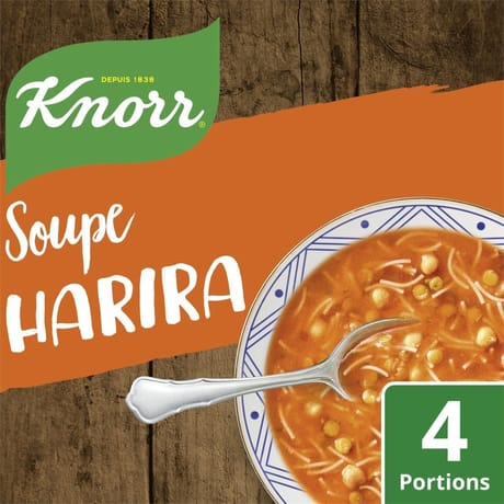 Knorr soupe harira tomates et épices orientales 108g