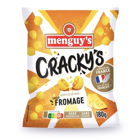 Menguy's cracky's soufflé de maïs fromage 180g