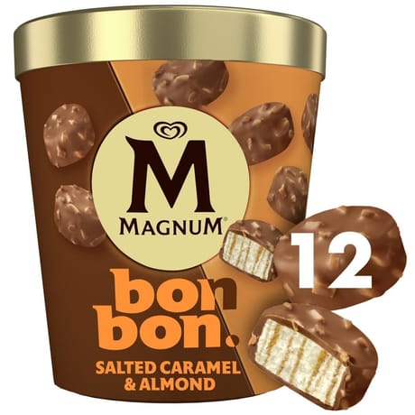 Magnum bonbon caramel salé & amande x12 168g