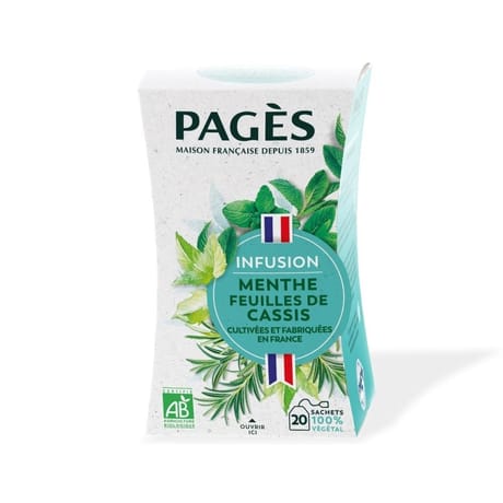 Pages infusion bio auvergne rhone Alpes france x20-30g