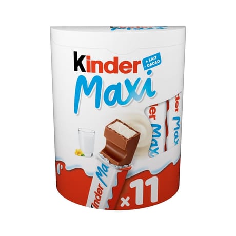 Kinder maxi pack de 11 barres 231g