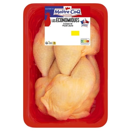 Maître Coq cuisses de poulet jaune avec partie dos 1.4kg