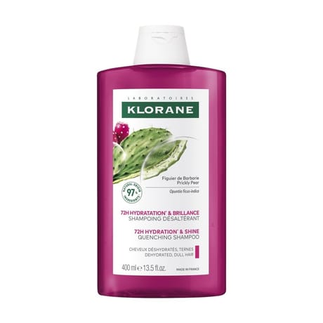 Klorane figuier barbarie shampooing désaltérant 72h hydratation 400ml
