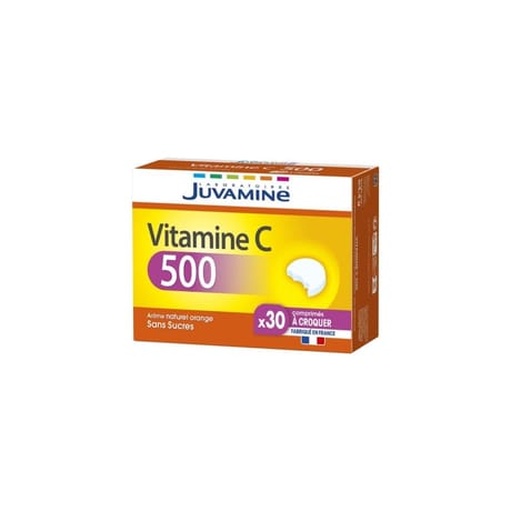 Juvamine vitamine C500 30 comprimés à croquer 64g