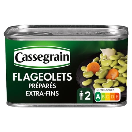 Cassegrain flageolets préparés extra fins 1/2 400g