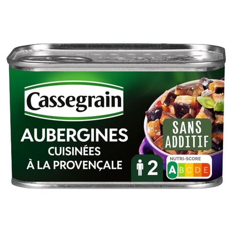 Cassegrain aubergines cuisinées à la provençale 375g