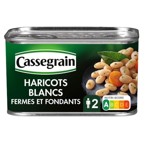 Cassegrain haricots blancs 1/2 250g