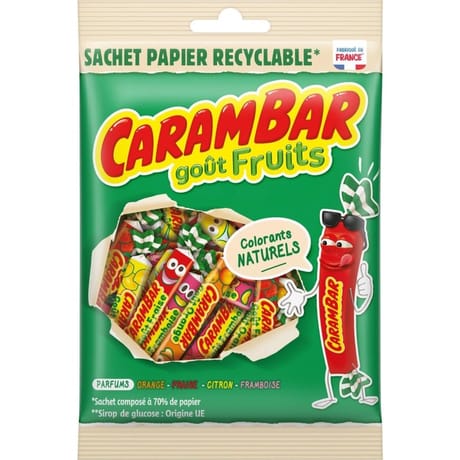 Carambar fruits sachet recyclable 180g