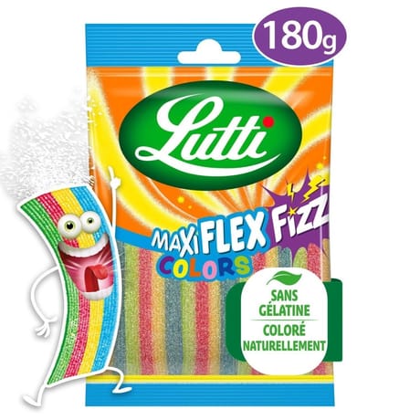 Lutti maxiflez fizz colors 180g