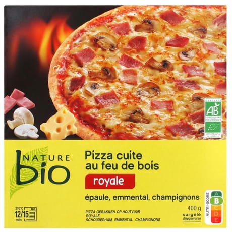 Nature Bio pizza cuite au feu de bois royale bio 400g