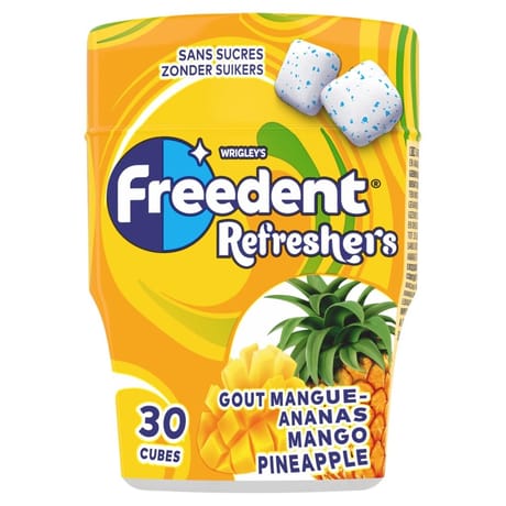 Freedent refresher mangue ananas x30 67g