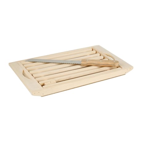 Planche a pain bouleau 37x21cm avec couteau