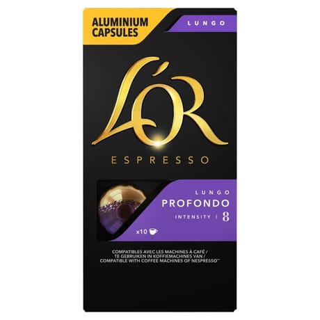 L'or espresso lungo profondo capsules x10 52g