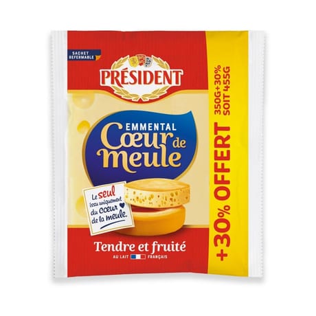 Président emmental 350g + 30% offert