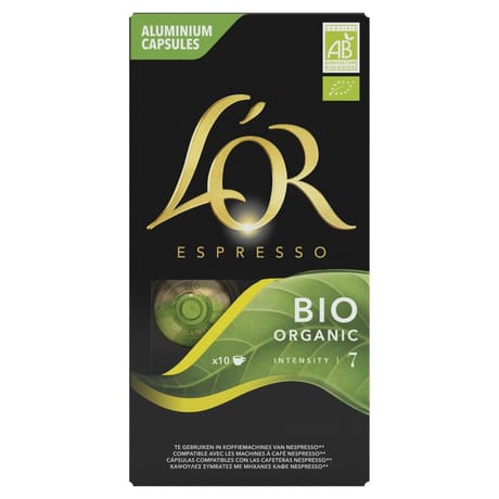 L'or espresso bio organic capsules type nespresso x10 - 52g