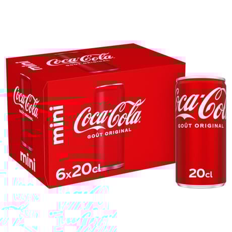 Coca cola mini frigo pack 6x20cl