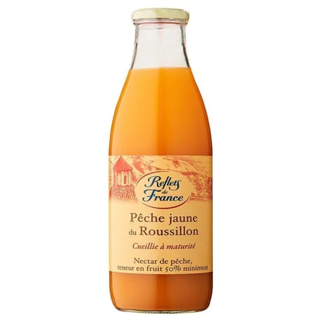 Reflets de France nectar pêche jaune du Roussillon 1l