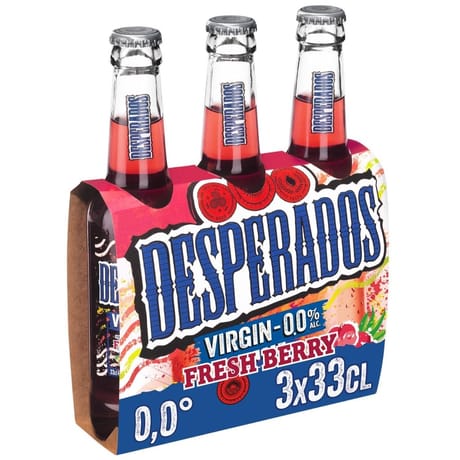 Desperados virgin fresh berry 0% 3x33cl
