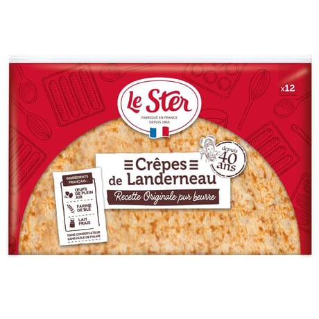 Le ster crêpes de landerneau le patissier x12 300g