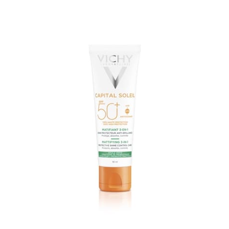 Vichy matifiant 3 en 1 soin quotidien anti brillance SPF50+ 50ml