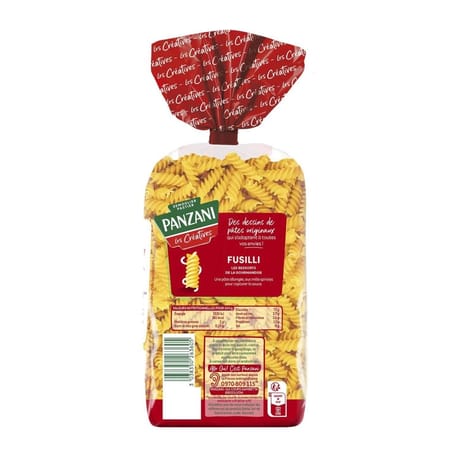 Panzani pâtes fantaisies fusilli 500g