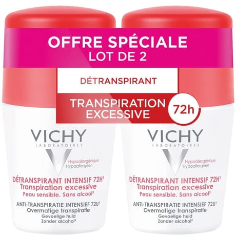 Vichy deodorant bille détranspirannt 50ml x2