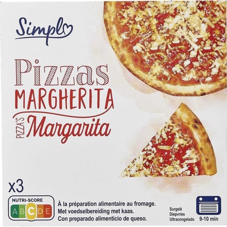 Simpl pizza margherita 900g