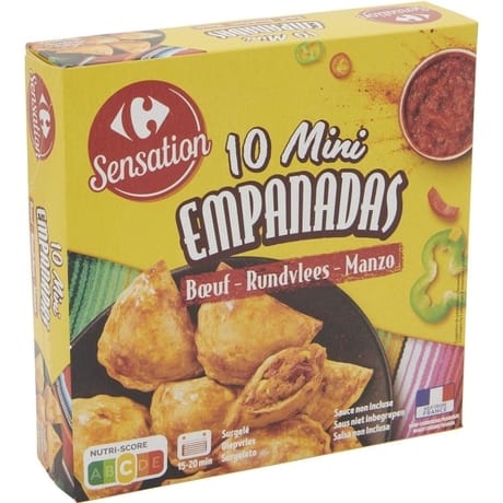 Carrefour sensation 10 mini empanadas boeuf 300g