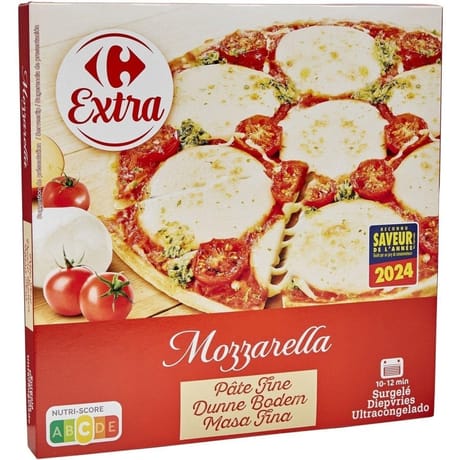 Carrefour coeur de marché pizza mozzarella 340g