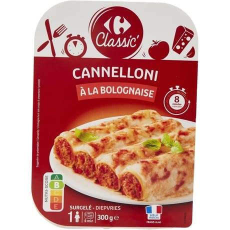 Carrefour Classic' cannelloni à la bolognaise 300g