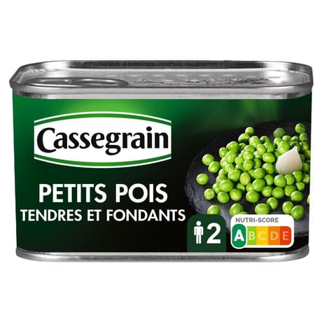 Cassegrain petits pois sélection tendres fondants 280g