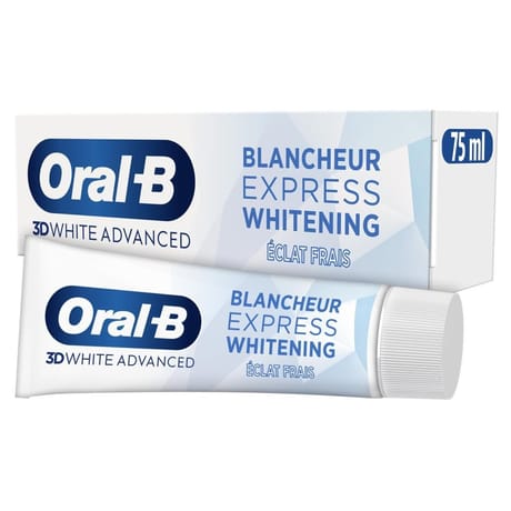 Oral-b 3d white advanced dentifrice blancheur express éclat frais 75ml