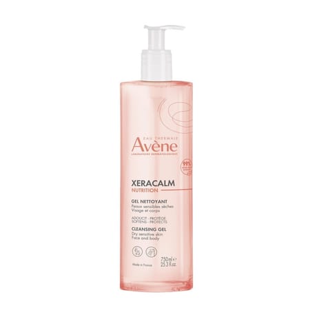 Avene xeracalm nutrition - hygiène gel nettoyant nutrifluide 750ml