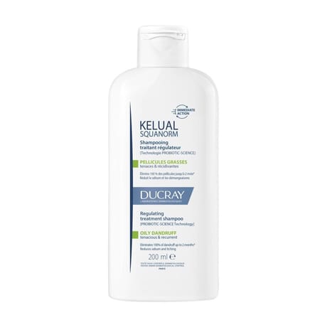 Ducray kélual squanorm shampooing traitant pellicules grasses 200ml