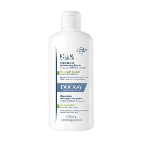 Ducray kélual squanorm shampooing traitant pellicules grasses 400ml