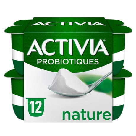 Activia lait fermenté nature au bifidus 12x125g